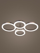 Светильник потолочный LED «Флора» 6191-201, 75 Вт, 3000-6000К, 67×45×14 см, с ПДУ, чёрный - Фото 4