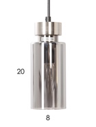 Светильник подвесной «Клара» 3099-201, 1хE14, 15 Вт, 8×8×90 см - Фото 6