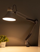 Лампа настольная N-121, 1хE27, 40 Вт, 17×45×85 см, серая - Фото 3