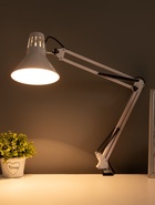 Лампа настольная N-121, 1хE27, 40 Вт, 17×45×85 см, белая - Фото 3