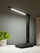 Лампа настольная LED NLED-500, 10 Вт, 14×7×35 см, чёрная - Фото 4