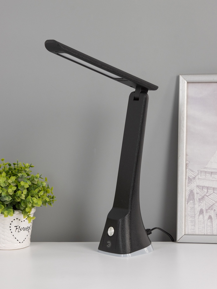 Лампа настольная LED NLED-503, 11 Вт, 11×9×32 см, чёрная - Фото 1