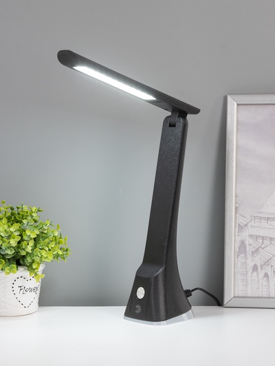 Лампа настольная LED NLED-503, 11 Вт, 11×9×32 см, чёрная