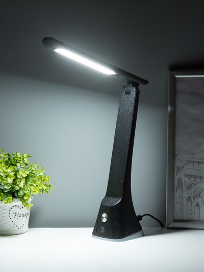 Лампа настольная LED NLED-503, 11 Вт, 11×9×32 см, чёрная