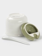 УЦЕНКА Сахарница с ложкой Доляна «Цветы», доломит, 10×9 см, 300 мл, белая - Фото 4