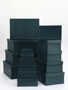Набор подарочных коробок 15 в 1 «Темно-зелёный» 47.5×36×17.5 - 13×8×4.5 см  (артикул 10994797)  большой выбор товаров оптом и в розницу по низким ценам с доставкой