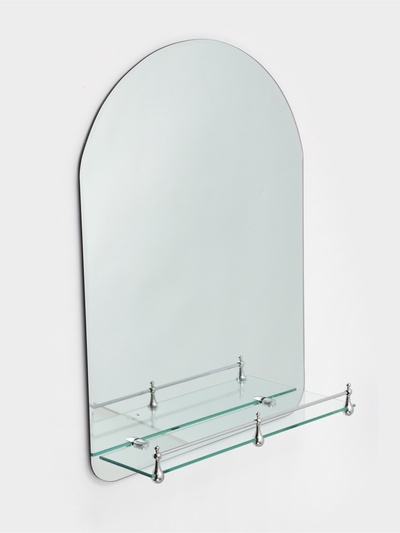 УЦЕНКА Зеркало в ванную комнату Ассоona A628, 600 х 450 мм, 1 полка