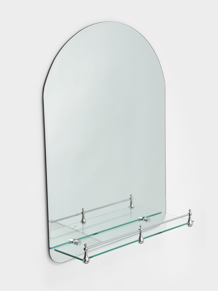 УЦЕНКА Зеркало в ванную комнату Ассоona A628, 600 х 450 мм, 1 полка - Фото 1