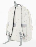 Рюкзак школьный для девочки «Сердечки», 4 кармана, 31×13×48 см, белый - Фото 3