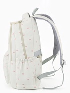 Рюкзак школьный для девочки «Сердечки», 4 кармана, 31×13×48 см, белый - Фото 4