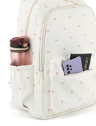 Рюкзак школьный для девочки «Сердечки», 4 кармана, 31×13×48 см, белый - Фото 6