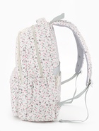 Рюкзак школьный для девочки «Цветочки», 4 кармана, 31×13×48 см, белый - Фото 3