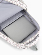 Рюкзак школьный для девочки «Цветочки», 4 кармана, 31×13×48 см, белый - Фото 4