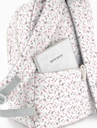 Рюкзак школьный для девочки «Цветочки», 4 кармана, 31×13×48 см, белый - Фото 6