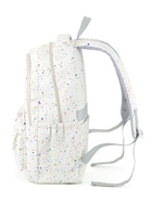 Рюкзак школьный для девочки «Краска», 4 кармана, 31×13×48 см, белый - Фото 3