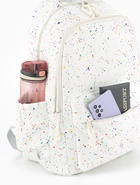 Рюкзак школьный для девочки «Краска», 4 кармана, 31×13×48 см, белый - Фото 5