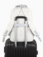 Рюкзак школьный для девочки «Краска», 4 кармана, 31×13×48 см, белый - Фото 7