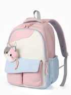 Рюкзак школьный, с кошельком, для девочки, 32×14×46 см, розовый  (артикул 10961208)  большой выбор товаров оптом и в розницу по низким ценам с доставкой