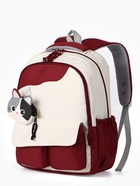 Рюкзак школьный, с кошельком, для девочки, 32×14×46 см, бордовый - фото 122964871