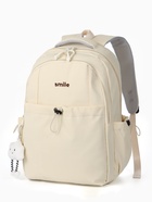 Рюкзак школьный, однотонный, 32×14×45 см, сливочный  (артикул 10961215)  большой выбор товаров оптом и в розницу по низким ценам с доставкой