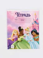 Тетрадь 12 листов, частая косая линейка «Принцессы»  (артикул 10963483)  большой выбор товаров оптом и в розницу по низким ценам с доставкой