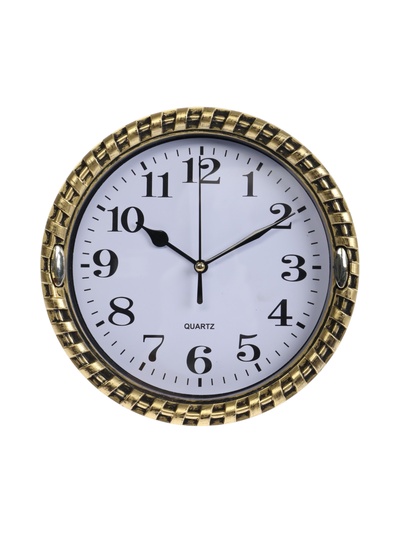 УЦЕНКА Часы настенные интерьерные «Плетенка», плавный ход, d-21 см, циферблат d-17 см