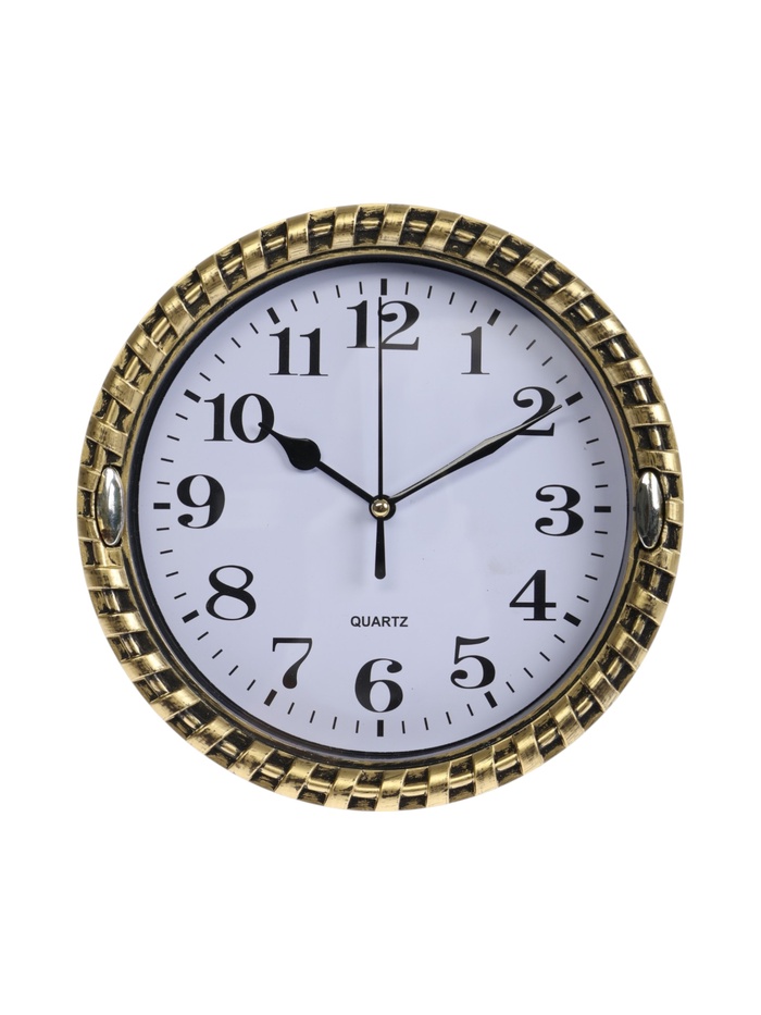 УЦЕНКА Часы настенные интерьерные «Плетенка», плавный ход, d-21 см, циферблат d-17 см - Фото 1