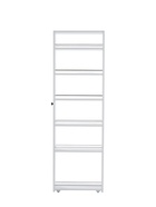 Стеллаж выдвижной «Зара», на колёсиках, 150×500×1600 мм, цвет белый  (артикул 10998565)  большой выбор товаров оптом и в розницу по низким ценам с доставкой