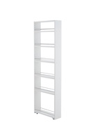 Стеллаж выдвижной «Зара», на колёсиках, 150×500×1600 мм, цвет белый  (артикул 10998565)  большой выбор товаров оптом и в розницу по низким ценам с доставкой