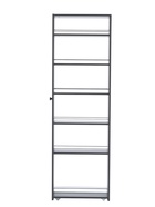 Стеллаж выдвижной «Зара», на колёсиках, 150×500×1600 мм, цвет графит  (артикул 10998566)  большой выбор товаров оптом и в розницу по низким ценам с доставкой