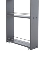 Стеллаж выдвижной «Зара», на колёсиках, 150×500×1600 мм, цвет графит  (артикул 10998566)  большой выбор товаров оптом и в розницу по низким ценам с доставкой