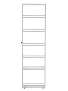 Стеллаж выдвижной «Зара», на колёсиках, 150×500×1800 мм, цвет белый  (артикул 10998567)  большой выбор товаров оптом и в розницу по низким ценам с доставкой