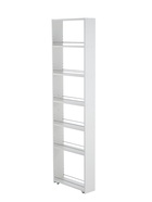 Стеллаж выдвижной «Зара», на колёсиках, 150×500×1800 мм, цвет белый  (артикул 10998567)  большой выбор товаров оптом и в розницу по низким ценам с доставкой