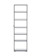 Стеллаж выдвижной «Зара», на колёсиках, 150×500×1800 мм, цвет графит  (артикул 10998568)  большой выбор товаров оптом и в розницу по низким ценам с доставкой