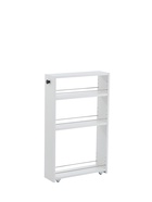 Стеллаж выдвижной «Зара», на колёсиках, 150×500×820 мм, цвет белый  (артикул 10998569)  большой выбор товаров оптом и в розницу по низким ценам с доставкой