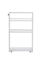 Стеллаж выдвижной «Зара», на колёсиках, 150×500×820 мм, цвет белый  (артикул 10998569)  большой выбор товаров оптом и в розницу по низким ценам с доставкой