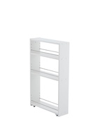 Стеллаж выдвижной «Зара», на колёсиках, 150×500×820 мм, цвет белый  (артикул 10998569)  большой выбор товаров оптом и в розницу по низким ценам с доставкой