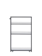 Стеллаж выдвижной «Зара», на колёсиках, 150×500×820 мм, цвет графит  (артикул 10998571)  большой выбор товаров оптом и в розницу по низким ценам с доставкой
