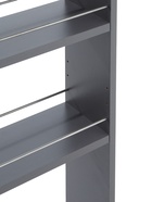 Стеллаж выдвижной «Зара», на колёсиках, 150×500×820 мм, цвет графит  (артикул 10998571)  большой выбор товаров оптом и в розницу по низким ценам с доставкой
