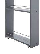 Стеллаж выдвижной «Зара», на колёсиках, 150×500×820 мм, цвет графит - Фото 9