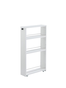 Стеллаж выдвижной «Зара», на колёсиках, 150×500×880 мм, цвет белый  (артикул 10998572)  большой выбор товаров оптом и в розницу по низким ценам с доставкой