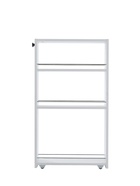 Стеллаж выдвижной «Зара», на колёсиках, 150×500×880 мм, цвет белый  (артикул 10998572)  большой выбор товаров оптом и в розницу по низким ценам с доставкой