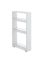 Стеллаж выдвижной «Зара», на колёсиках, 150×500×880 мм, цвет белый  (артикул 10998572)  большой выбор товаров оптом и в розницу по низким ценам с доставкой