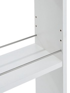 Стеллаж выдвижной «Зара», на колёсиках, 150×500×880 мм, цвет белый  (артикул 10998572)  большой выбор товаров оптом и в розницу по низким ценам с доставкой