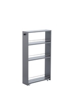 Стеллаж выдвижной «Зара», на колёсиках, 150×500×880 мм, цвет графит  (артикул 10998573)  большой выбор товаров оптом и в розницу по низким ценам с доставкой