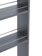 Стеллаж выдвижной «Зара», на колёсиках, 150×500×880 мм, цвет графит  (артикул 10998573)  большой выбор товаров оптом и в розницу по низким ценам с доставкой