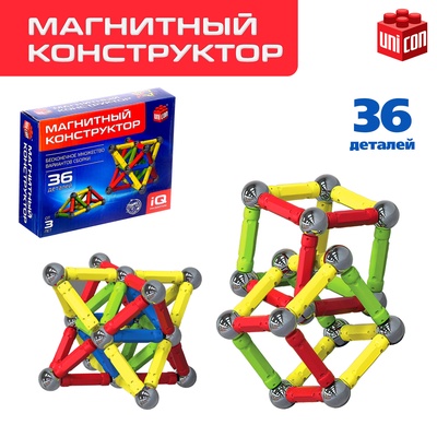 УЦЕНКА MAGICAL MAGNET магнитный конструктор, 36 деталей SL-7548C