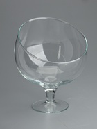 УЦЕНКА Ваза "Анабель" 0,5л бренди с косым резом h-18см d-16*15см v-0,55л1673 прозрачная - Фото 2