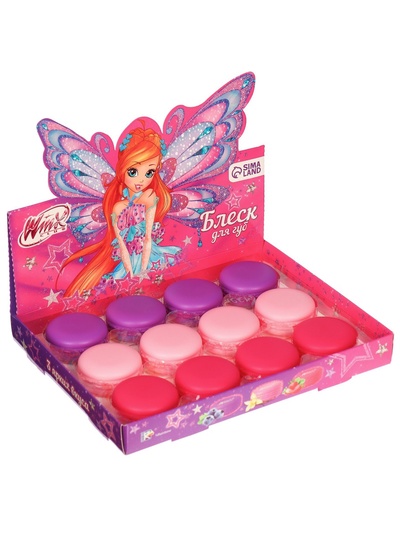 УЦЕНКА Детский блеск для губ в макаруне «Феи Винкс» Блум, МИКС цветов и вкусов, 10 г