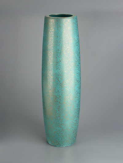 УЦЕНКА Ваза керамика напольная «Боно» 59×13 см, бирюзовый